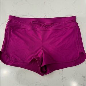 Athleta swim shorts, magenta, extra small